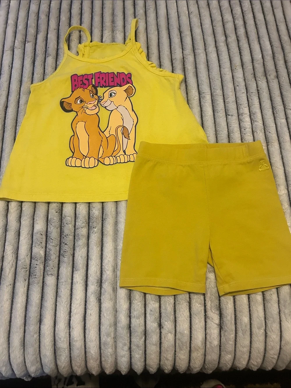 GAP Girls Yellow 'Best Friends' Tank & Shorts Set